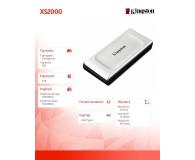 Kingston XS2000 4TB USB 3.2 Gen 2x2 Srebrny - 1045926 - zdjęcie 4